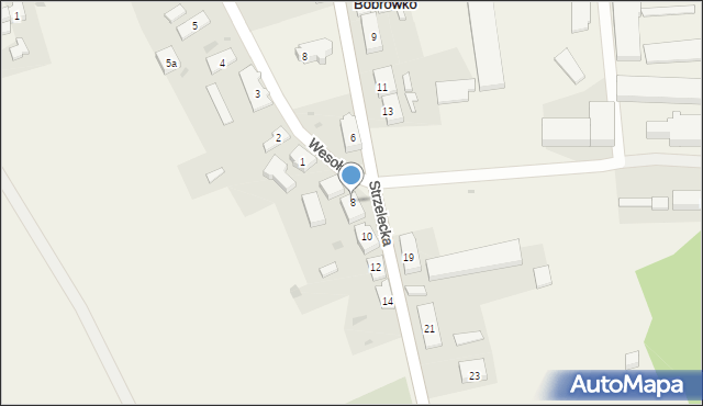 Bobrówko, Strzelecka, 8, mapa Bobrówko