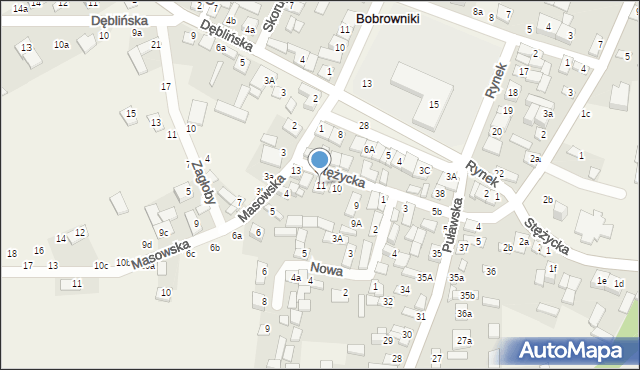 Bobrowniki, Stężycka, 11, mapa Bobrowniki