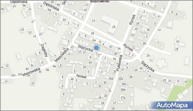 Bobrowniki, Stężycka, 8, mapa Bobrowniki