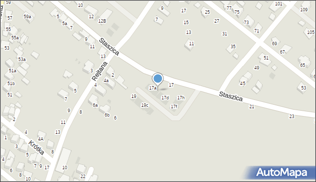 Bochnia, Staszica Stanisława, 17b, mapa Bochni
