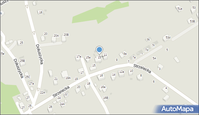 Bochnia, Strzelecka, 13, mapa Bochni