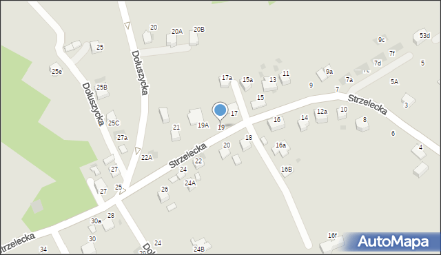 Bochnia, Strzelecka, 19, mapa Bochni