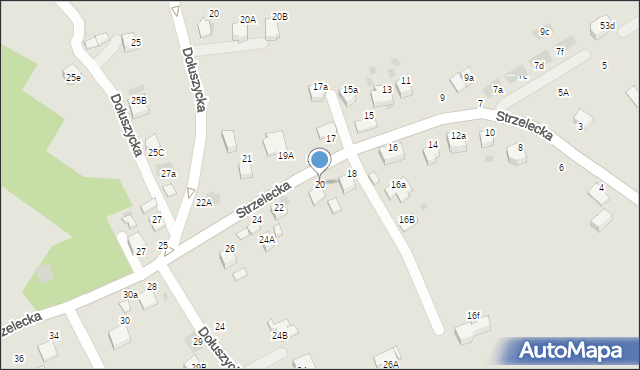 Bochnia, Strzelecka, 20, mapa Bochni