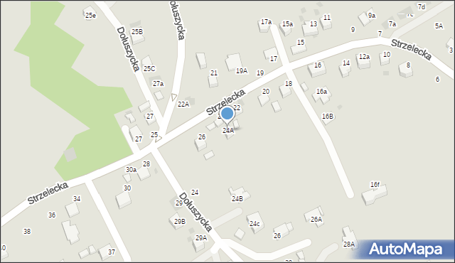 Bochnia, Strzelecka, 24A, mapa Bochni