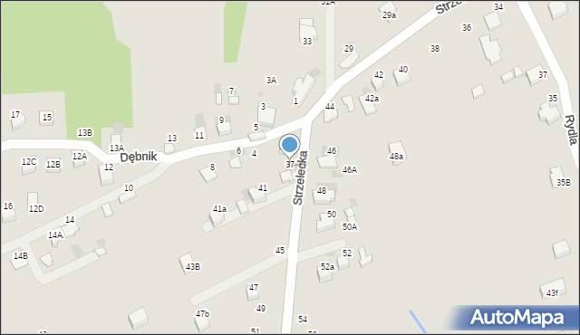 Bochnia, Strzelecka, 39, mapa Bochni