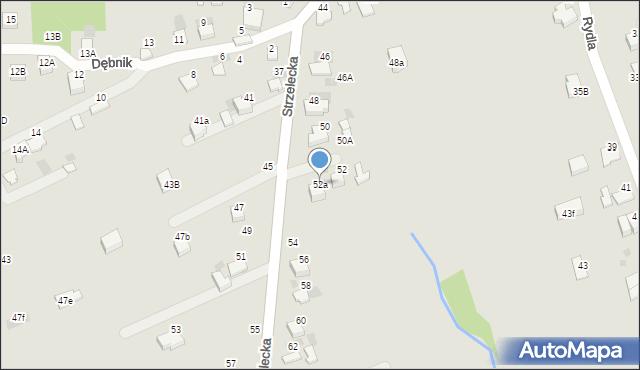 Bochnia, Strzelecka, 52a, mapa Bochni