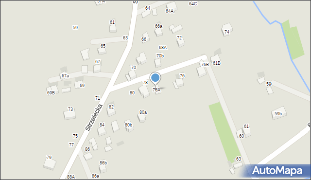 Bochnia, Strzelecka, 76A, mapa Bochni