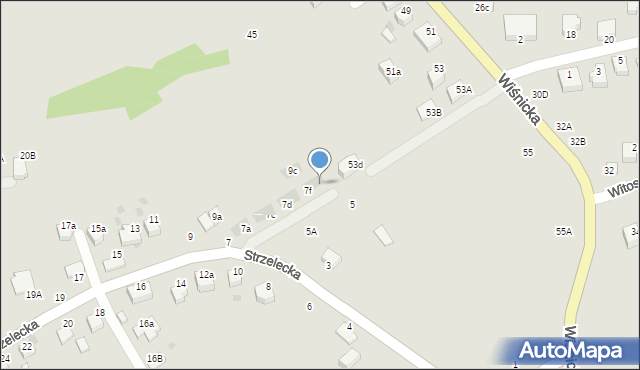 Bochnia, Strzelecka, 7g, mapa Bochni