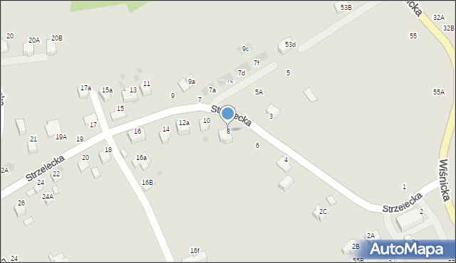 Bochnia, Strzelecka, 8, mapa Bochni