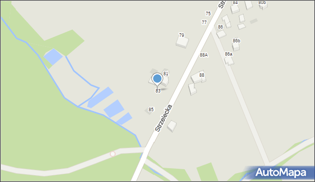 Bochnia, Strzelecka, 83, mapa Bochni