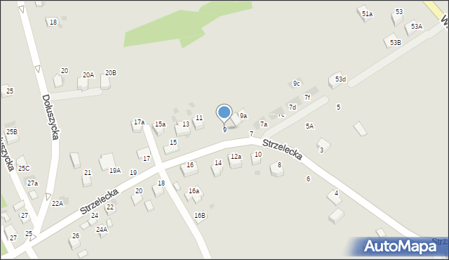 Bochnia, Strzelecka, 9, mapa Bochni