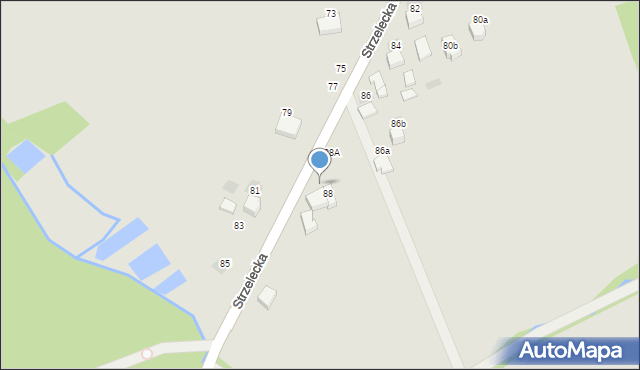 Bochnia, Strzelecka, 90, mapa Bochni