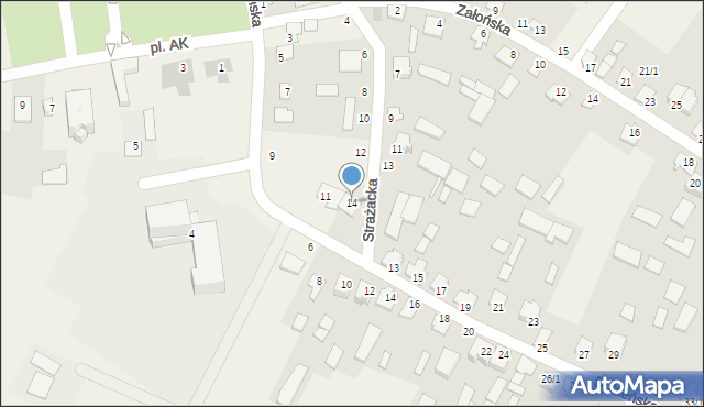Boćki, Strażacka, 14, mapa Boćki