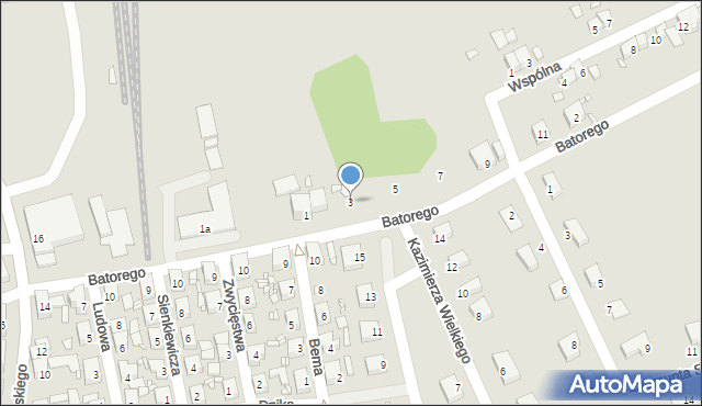 Bogatynia, Stefana Batorego, 3, mapa Bogatynia