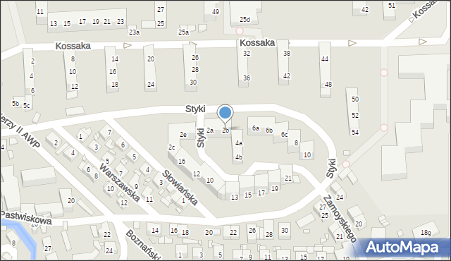 Bogatynia, Styki Jana, 2b, mapa Bogatynia