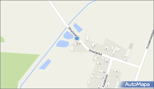 Bogdanów, Strażacka, 5, mapa Bogdanów