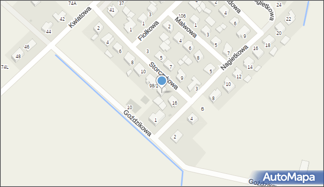 Bogdanowo, Storczykowa, 14, mapa Bogdanowo