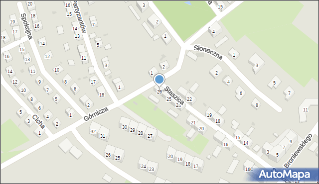 Boguszów-Gorce, Staszica Stanisława, 26, mapa Boguszów-Gorce