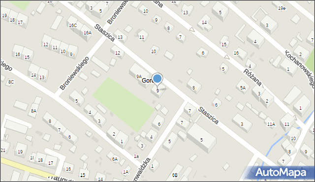 Boguszów-Gorce, Staszica Stanisława, 9, mapa Boguszów-Gorce