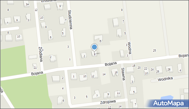 Bojano, Studzienna, 4, mapa Bojano