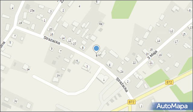 Bojanów, Strażacka, 6, mapa Bojanów