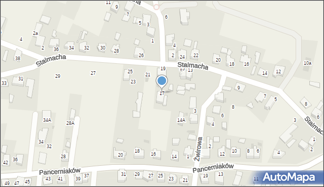 Bojszowy, Stalmacha, 17, mapa Bojszowy