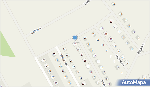 Bolechówko, Storczykowa, 21, mapa Bolechówko