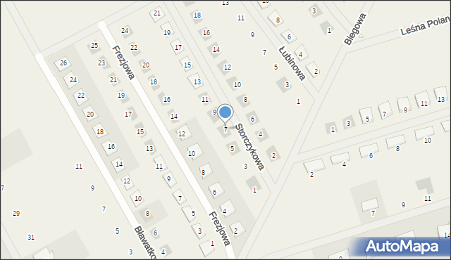 Bolechówko, Storczykowa, 7, mapa Bolechówko