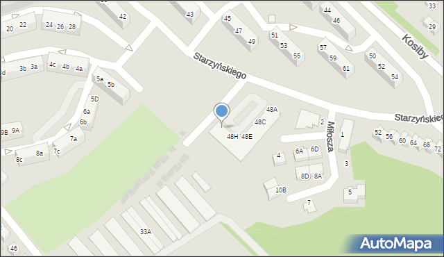 Bolesławiec, Starzyńskiego Stefana, 48J, mapa Bolesławca