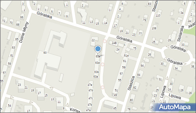 Bolesławiec, Staszica Stanisława, 63e, mapa Bolesławca