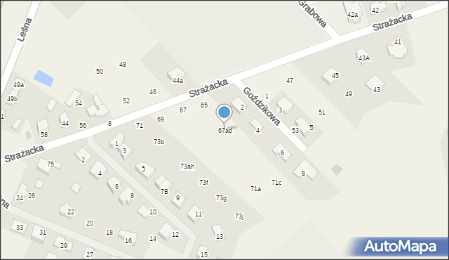 Bolszewo, Strażacka, 67ad, mapa Bolszewo
