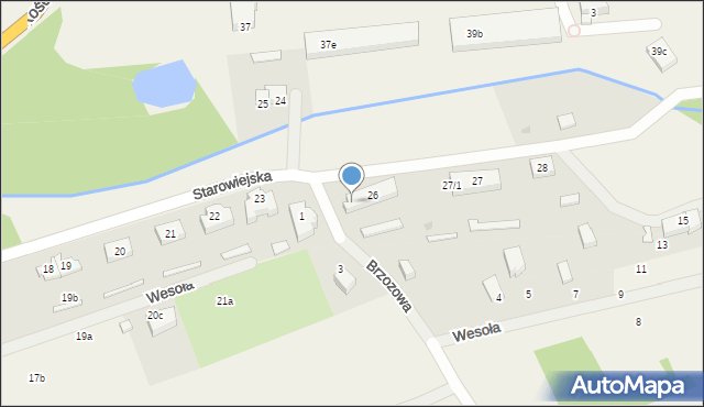 Borcz, Starowiejska, 26/4, mapa Borcz