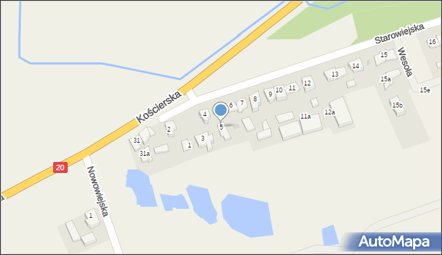 Borcz, Starowiejska, 5, mapa Borcz