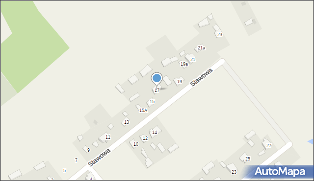 Borkowice, Stawowa, 17, mapa Borkowice