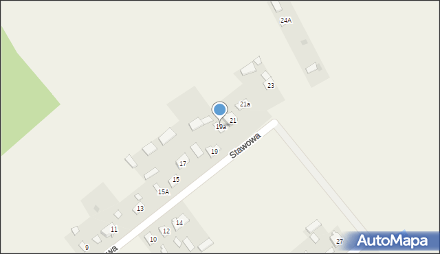 Borkowice, Stawowa, 19a, mapa Borkowice