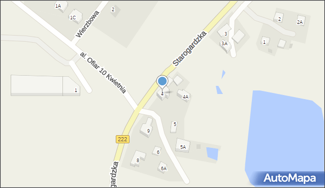 Borkowo, Starogardzka, 4, mapa Borkowo