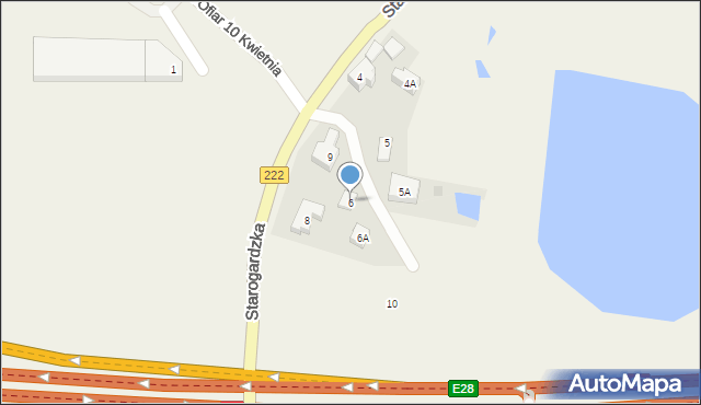 Borkowo, Starogardzka, 6, mapa Borkowo