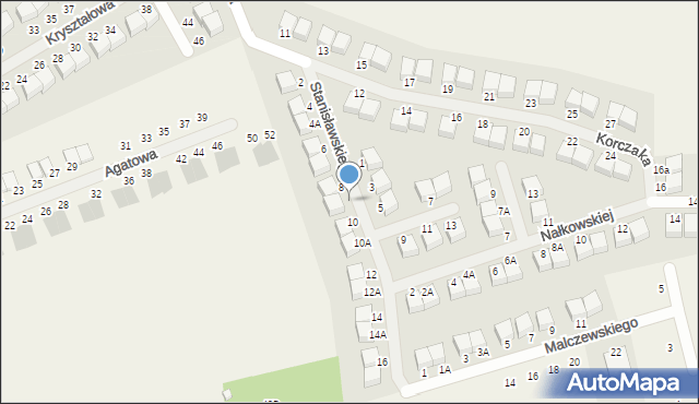 Borowiec, Stanisławskiego Jana, 8A, mapa Borowiec