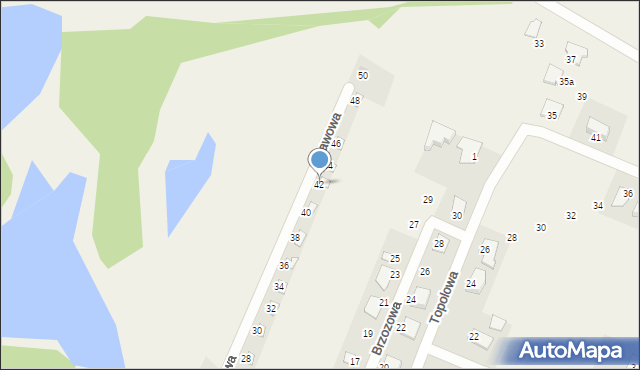 Borówno, Stawowa, 42, mapa Borówno