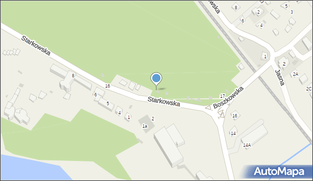 Boszkowo-Letnisko, Starkowska, 14, mapa Boszkowo-Letnisko