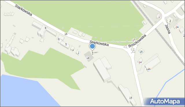 Boszkowo-Letnisko, Starkowska, 2, mapa Boszkowo-Letnisko