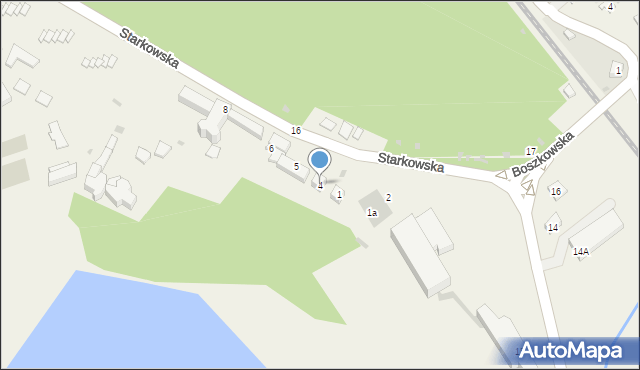 Boszkowo-Letnisko, Starkowska, 4, mapa Boszkowo-Letnisko