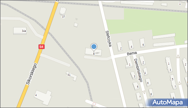 Braniewo, Stefczyka, 6, mapa Braniewo