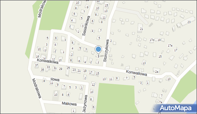 Brenno, Storczykowa, 3, mapa Brenno