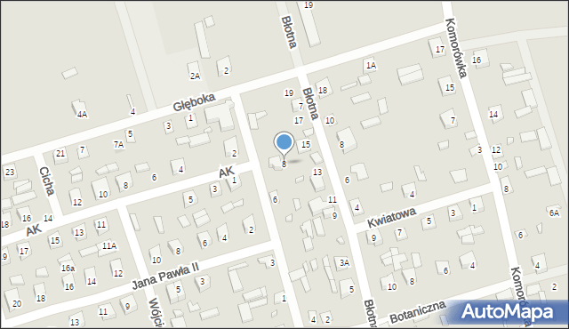 Brok, Stodolna, 8, mapa Brok