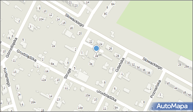 Brzeg, Struga, 1a, mapa Brzeg