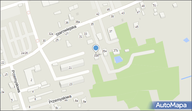 Brzesko, Starowiejska, 33A, mapa Brzesko