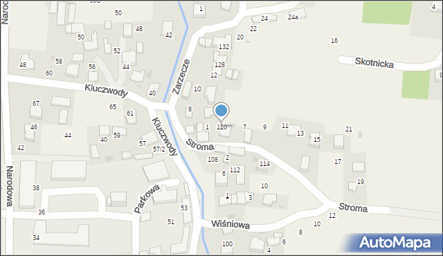Brzezie, Stroma, 5, mapa Brzezie