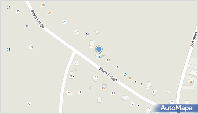 Brzostek, Stara Droga, 16, mapa Brzostek