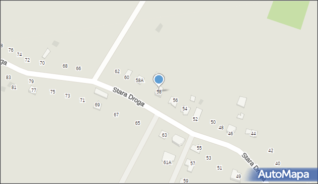 Brzostek, Stara Droga, 58, mapa Brzostek